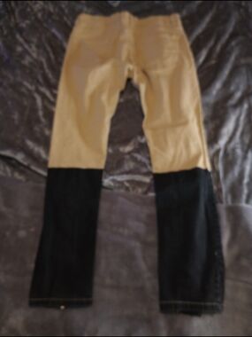 Men's Two-Tone Dress Pants in Tan and Black